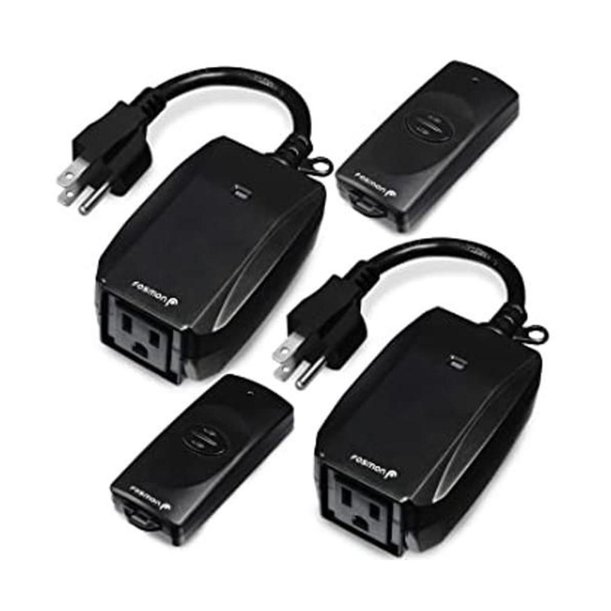 Fosmon Enchufe de control remoto inalámbrico 2 unidades