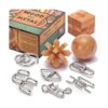 LESONG Rompecabezas de metal y madera para niños y_1