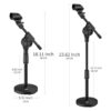 Moukey Boom Soporte de micrófono ajustable para_4