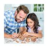 LESONG Rompecabezas de metal y madera para niños y_6