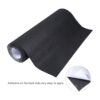 Caydo Forro de rollo de fieltro autoadhesivo grande negro
