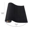 Caydo Forro de rollo de fieltro autoadhesivo grande negro