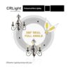 Bombilla LED de candelabro de 6 W de 3000 K color blanco