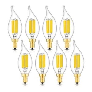 Bombilla LED de candelabro de 6 W de 3000 K color blanco