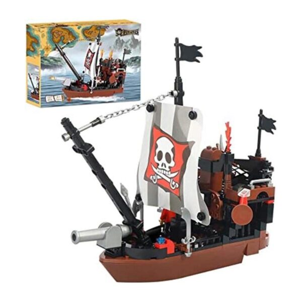 BRICK STORY Juguetes de bloques de construcción de barcos_1