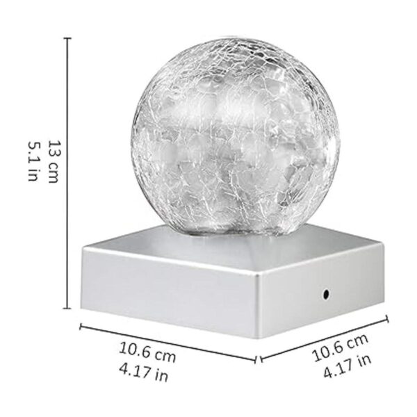 Luz solar para poste de cerca 4 x 4 pulgadas luz solar_3