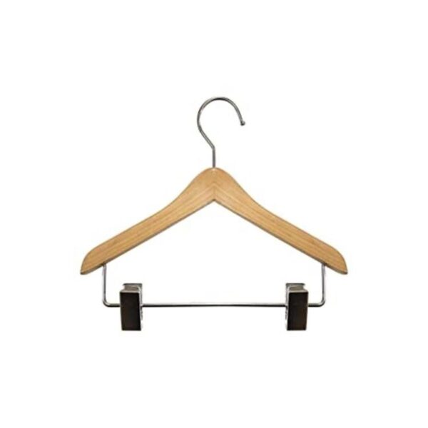 NAHANCO MINI8RC12 Deluxe Percha plana de madera para ropa_1