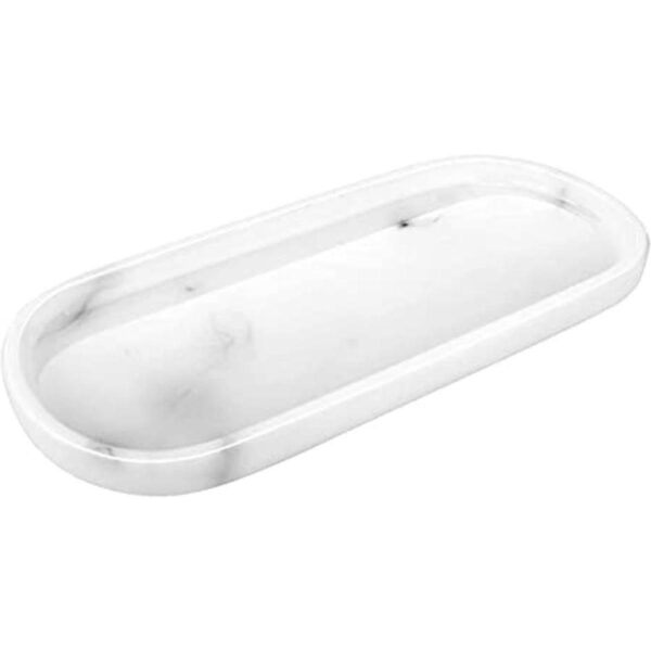 Emibele Organizador de joyas bandeja ovalada de resina_1