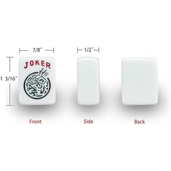 HNDTEK American Mahjong Set Bolsa suave negra 166_4