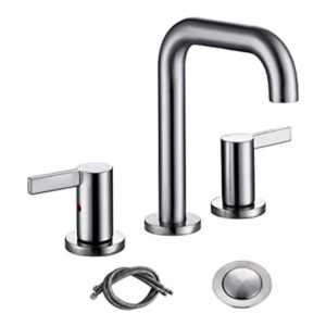 RKF Llave de lavabo de baño con dos manerales de latón