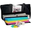 HNDTEK American Mahjong Set Bolsa suave negra 166_2
