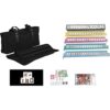 HNDTEK American Mahjong Set Bolsa suave negra 166_1