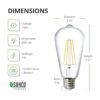 Sunco Lighting Bombillas LED Edison de 3000 K blanco_2