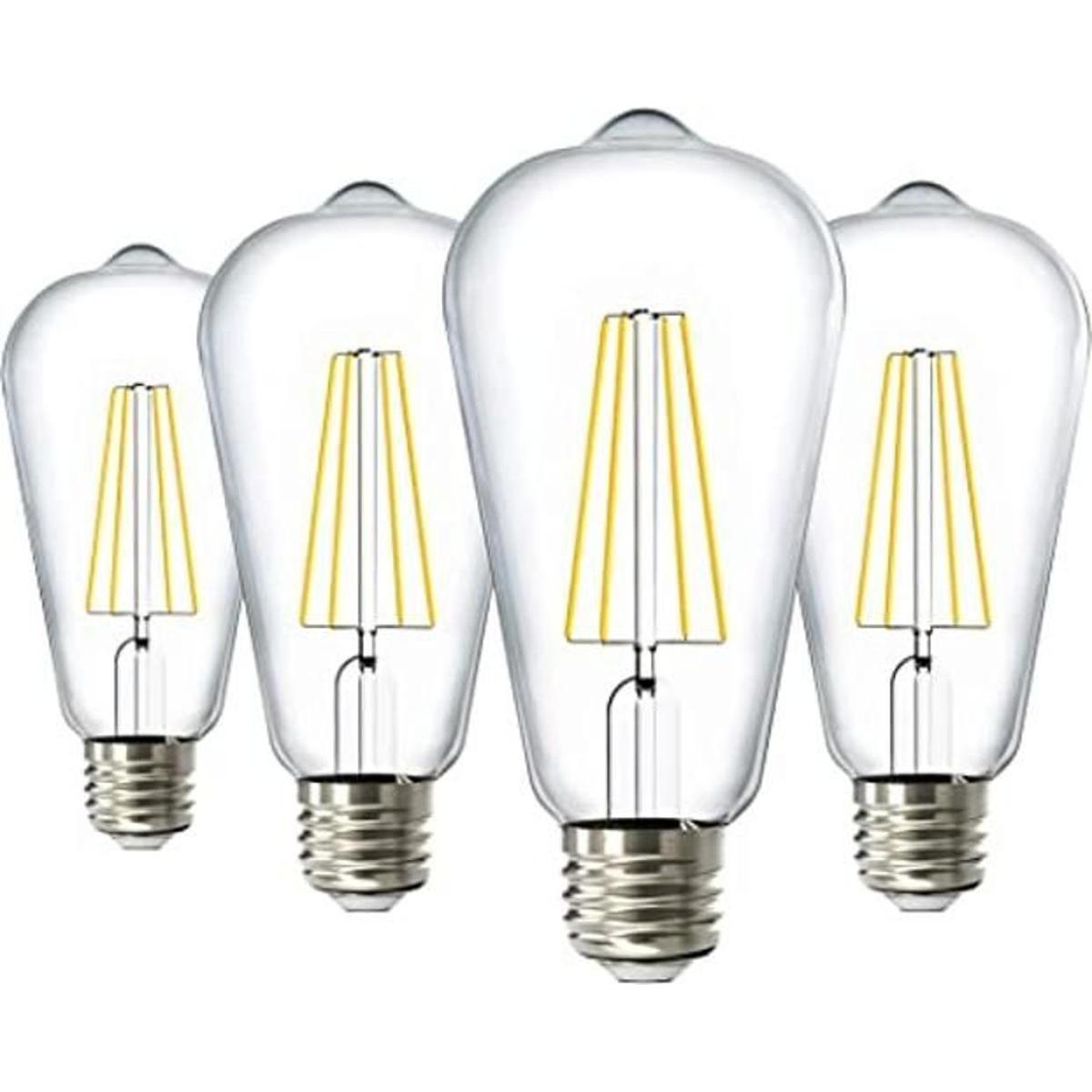 Sunco Lighting Bombillas LED Edison de 3000 K blanco