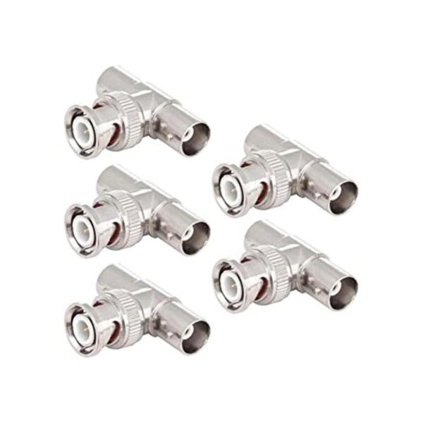 BNC macho a 2 hembras paquete de 5 conectores adaptador_1