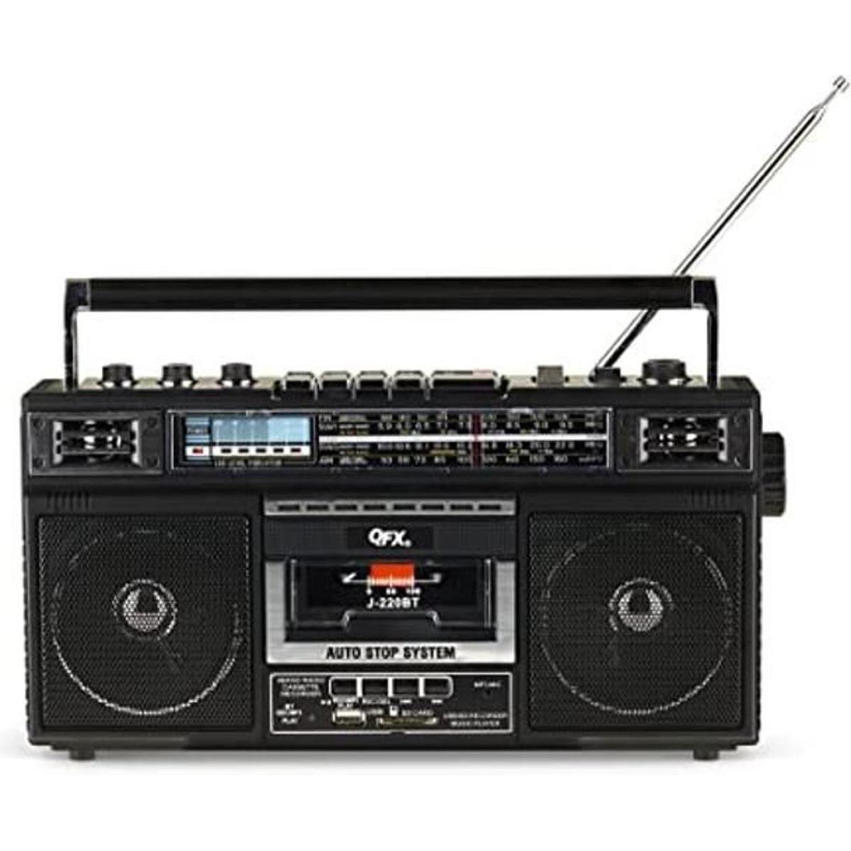 QFX J220BT ReRun X Reproductor de cassette y grabadora