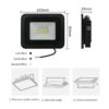 Foco de luz LED de 10 W 20 W 30 W 50 W 100 W Miheal