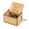Caja de música de manivela grabada caja de música_1