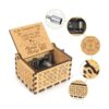 Caja de música de manivela grabada caja de música_2