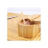 HTB Salero de bambú con mini cuchara caja de sal de_2