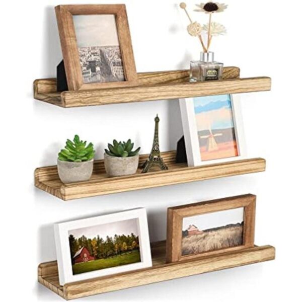 Emfogo Estantes de pared con repisa de madera de 16.9_1