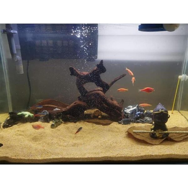 Hamiledyi Decoración de acuario tronco de madera