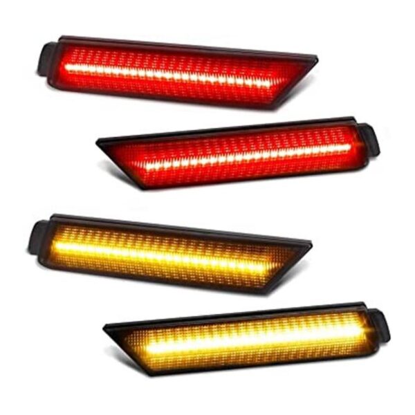 RUXIFEY Luces LED de marcador lateral ahumadas para_1