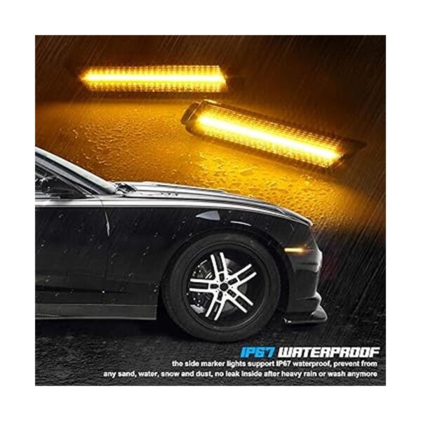 RUXIFEY Luces LED de marcador lateral ahumadas para_2