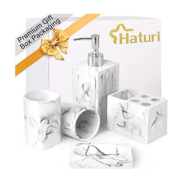 Juego de accesorios para baño 5 piezas de resina para_6
