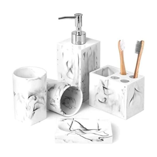 Juego de accesorios para baño 5 piezas de resina para_1