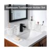 Juego de accesorios para baño 5 piezas de resina para_4