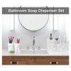 Juego de accesorios para baño 5 piezas de resina para_2