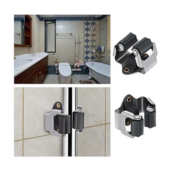 3H Soporte de pared para trapeador y escoba soporte de_5