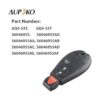 Aupoko GQ453T Mando a distancia con 4 botones sin llave_2