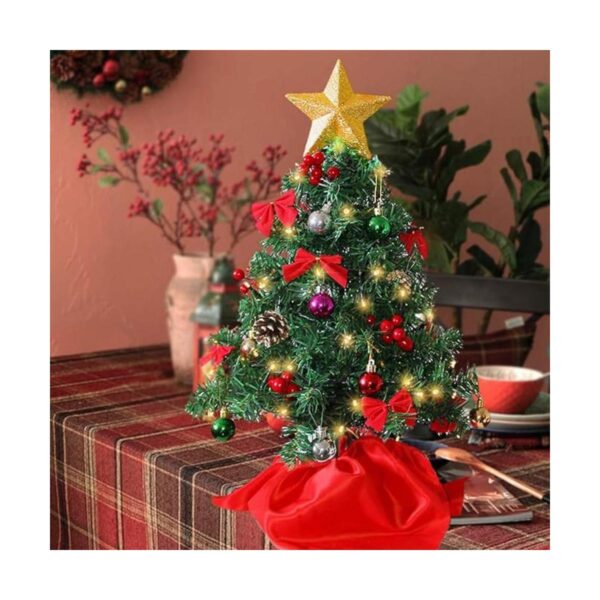 Juegoal Mini árbol de Navidad de 24 pulgadas árboles de_6