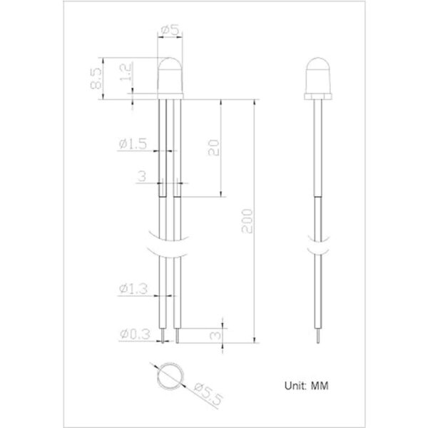EDGELEC Diodos emisores de luz LED de 12 voltios
