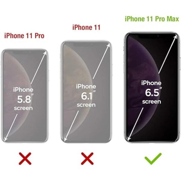 FlexGear Carcasa transparente para iPhone 11 Pro MAX y 2_2