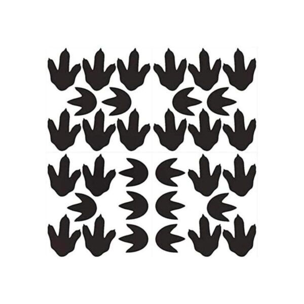 Bamsod Pegatinas de pared con huellas de dinosaurio 32_1