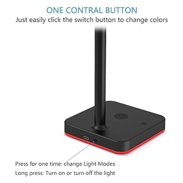 KAFRI Soporte para auriculares RGB con cargador_5