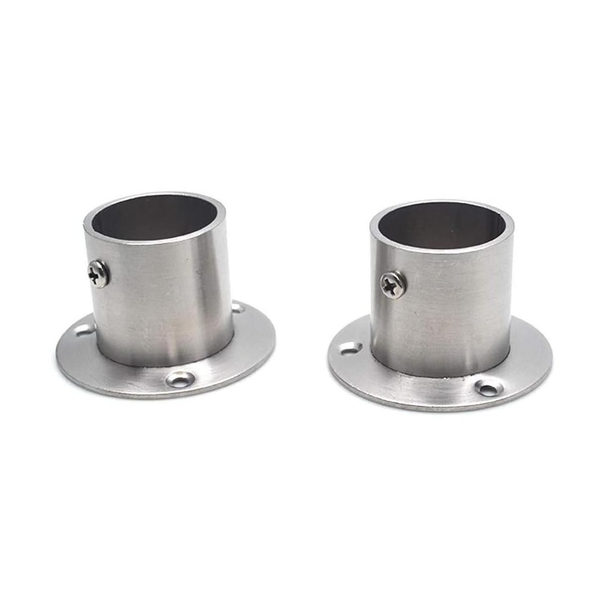 Geesatis 2 soportes de brida para barra de armario