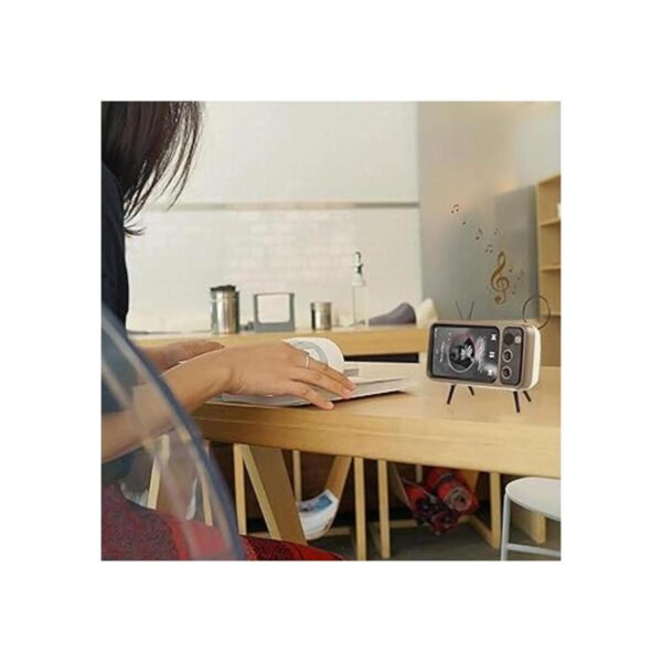 UnnFiko Altavoces Bluetooth inalámbricos estilo TV retro_3