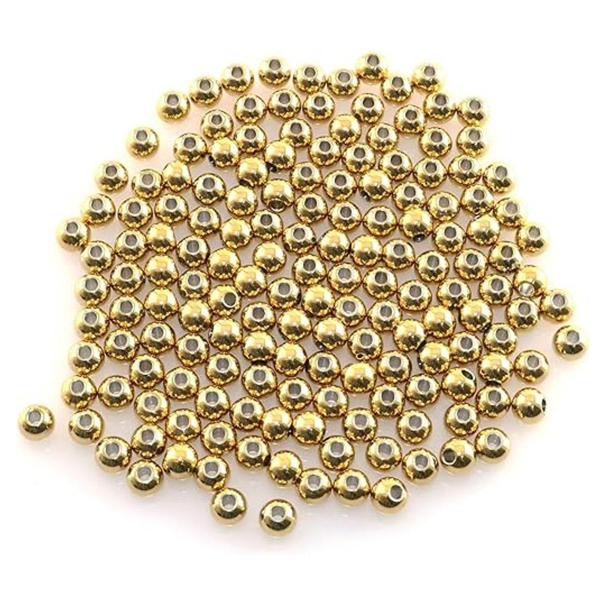 RuiLing Juego de 100 cuentas de acero inoxidable 304 de