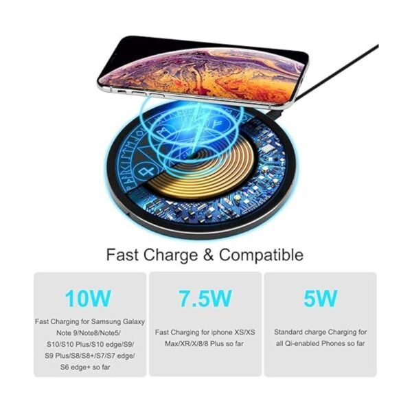 Cargador inalámbrico Magic Qi 15W almohadilla de carga_2