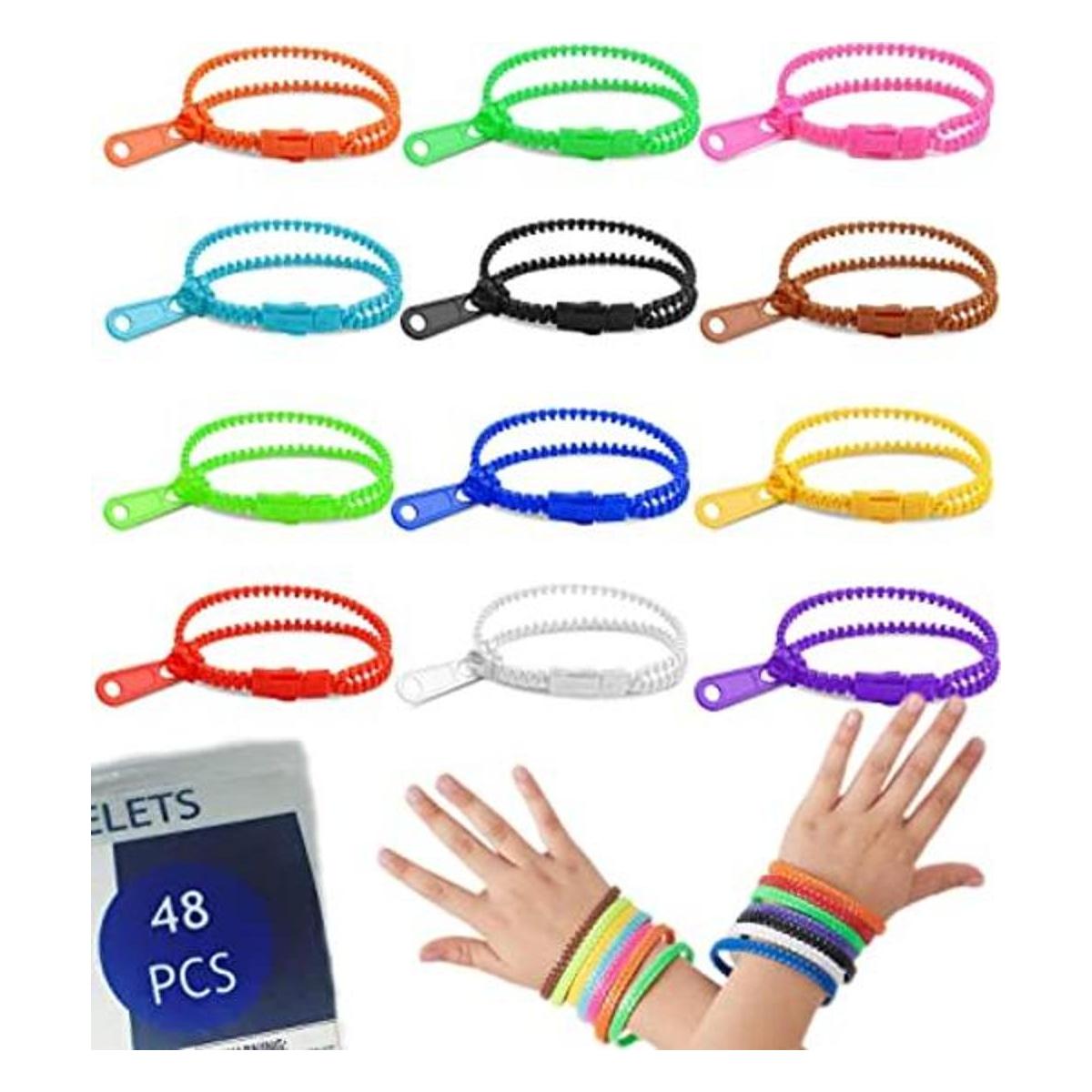 UpBrands 48 premios para pulseras con cremallera de 7