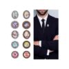 SUNNYCLUE Juego de 10 broches para solapa con diseño de