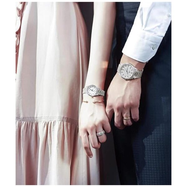 BUREI Men Stainless Steel Quartz Watch Business Men_3