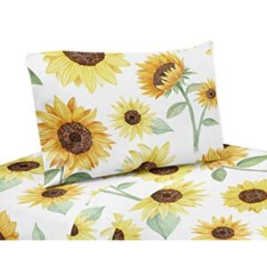 Sweet Jojo Designs Juego de sábanas de girasol color_1