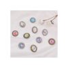 SUNNYCLUE Juego de 10 broches para solapa con diseño de