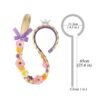 JiaDuo Peluca de disfraz de princesa para niñas cabello_3