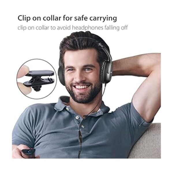 Avantree HF039 Auriculares de cable largo en espiral para_6